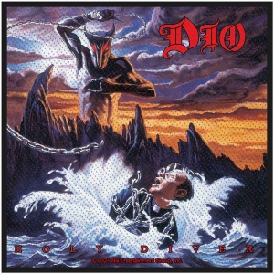 Dio - Holy Diver Standard Patch ryhmässä MERCHANDISE / Merch / Hårdrock @ Bengans Skivbutik AB (5537840)