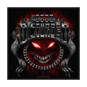 Disturbed - Chrome Smiley Standard Patch ryhmässä MERCHANDISE @ Bengans Skivbutik AB (5537845)