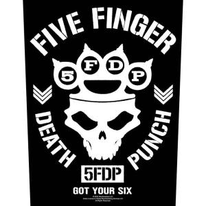 Five Finger Death Punch - Got Your Six Back Patch ryhmässä MERCHANDISE @ Bengans Skivbutik AB (5537865)