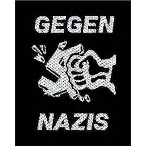 Generic - Gegen Nazis Standard Patch ryhmässä MERCHANDISE @ Bengans Skivbutik AB (5537878)