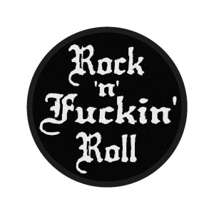 Generic - Rock N Fuckin' Roll Standard Patch ryhmässä MERCHANDISE @ Bengans Skivbutik AB (5537893)