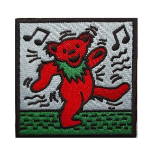 Grateful Dead - Dancing Bear Woven Patch ryhmässä MERCHANDISE / Merch / Pop-Rock @ Bengans Skivbutik AB (5537909)