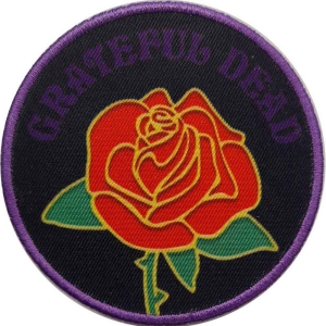 Grateful Dead - Rose Printed Patch ryhmässä MERCHANDISE / Merch / Pop-Rock @ Bengans Skivbutik AB (5537913)