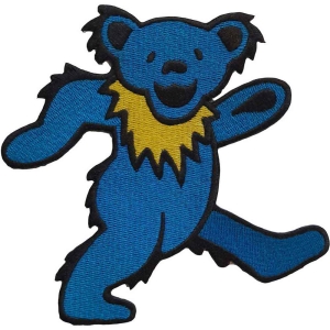 Grateful Dead - Blue Dancing Bear Woven Patch ryhmässä MERCHANDISE / Merch / Pop-Rock @ Bengans Skivbutik AB (5537917)