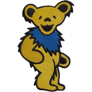Grateful Dead - Yellow Dancing Bear Woven Patch ryhmässä MERCHANDISE / Kangasmerkki / Pop-Rock @ Bengans Skivbutik AB (5537922)