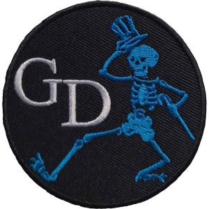 Grateful Dead - Skeleton Circle Woven Patch ryhmässä MERCHANDISE / Merch / Pop-Rock @ Bengans Skivbutik AB (5537925)