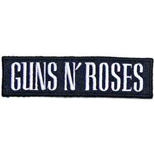 Guns N Roses - Text Logo Woven Patch ryhmässä MERCHANDISE / Merch / Hårdrock @ Bengans Skivbutik AB (5537935)