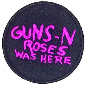 Guns N Roses - Was Here Woven Patch ryhmässä MERCHANDISE / Merch / Hårdrock @ Bengans Skivbutik AB (5537938)