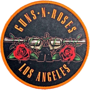 Guns N Roses - Los Angeles Orange Printed Patch ryhmässä MERCHANDISE / Merch / Hårdrock @ Bengans Skivbutik AB (5537944)