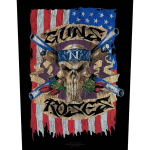 Guns N Roses - Flag Back Patch ryhmässä MERCHANDISE / Kangasmerkki / Heavy Metal @ Bengans Skivbutik AB (5537947)