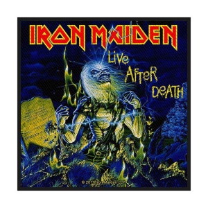 Iron Maiden - Live After Death Retail Packaged Patch ryhmässä MERCHANDISE / Merch / Hårdrock @ Bengans Skivbutik AB (5537992)