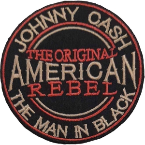 Johnny Cash - American Rebel Woven Patch ryhmässä MERCHANDISE / Merch / Country @ Bengans Skivbutik AB (5538014)