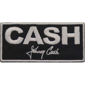 Johnny Cash - Block Woven Patch ryhmässä MERCHANDISE / Merch / Country @ Bengans Skivbutik AB (5538015)