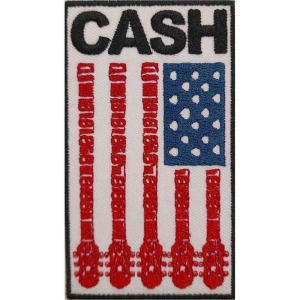 Johnny Cash - Flag Woven Patch ryhmässä MERCHANDISE / Merch / Country @ Bengans Skivbutik AB (5538017)