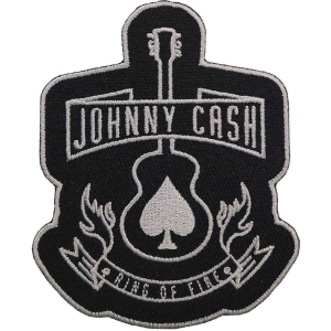 Johnny Cash - Guitar Woven Patch ryhmässä MERCHANDISE / Merch / Country @ Bengans Skivbutik AB (5538018)