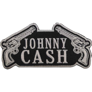 Johnny Cash - Gun Woven Patch ryhmässä MERCHANDISE / Merch / Country @ Bengans Skivbutik AB (5538019)