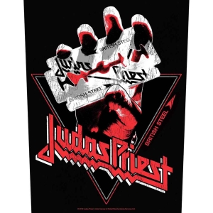 Judas Priest - Bristish Steel Vintage Back Patch ryhmässä MERCHANDISE / Merch / Hårdrock @ Bengans Skivbutik AB (5538026)