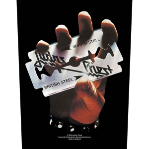 Judas Priest - British Steel Back Patch ryhmässä MERCHANDISE / Merch / Hårdrock @ Bengans Skivbutik AB (5538027)