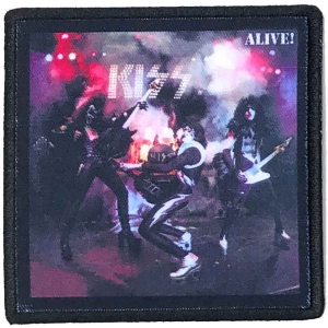 Kiss - Alive! Printed Patch ryhmässä MERCHANDISE / Merch / Hårdrock @ Bengans Skivbutik AB (5538037)