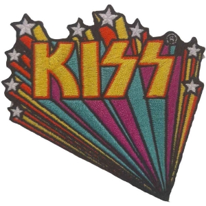 Kiss - Star Banners Woven Patch ryhmässä MERCHANDISE / Merch / Hårdrock @ Bengans Skivbutik AB (5538048)