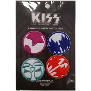 Kiss - Mini Icons Woven Patch ryhmässä MERCHANDISE / Merch / Hårdrock @ Bengans Skivbutik AB (5538053)