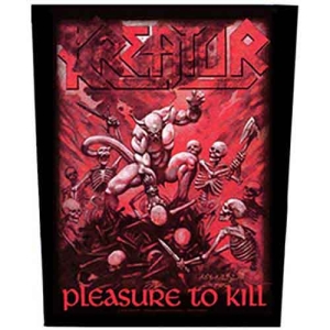 Kreator - Pleasure To Kill Back Patch ryhmässä MERCHANDISE / Merch / Hårdrock @ Bengans Skivbutik AB (5538066)