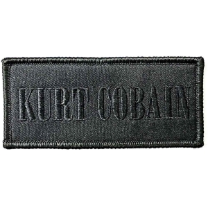 Kurt Cobain - Logo Woven Patch ryhmässä MERCHANDISE / Merch / Hårdrock @ Bengans Skivbutik AB (5538074)