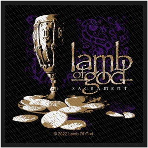 Lamb Of God - Sacrament Standard Patch ryhmässä MERCHANDISE / Merch / Hårdrock @ Bengans Skivbutik AB (5538076)