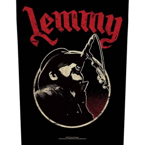 Lemmy - Microphone Back Patch ryhmässä MERCHANDISE / Merch / Hårdrock @ Bengans Skivbutik AB (5538080)