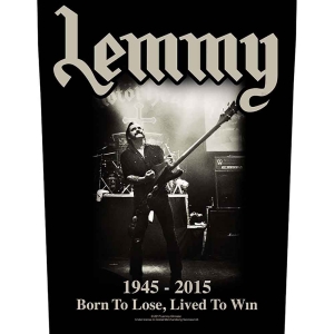 Lemmy - Lived To Win Back Patch ryhmässä MERCHANDISE / Merch / Hårdrock @ Bengans Skivbutik AB (5538081)