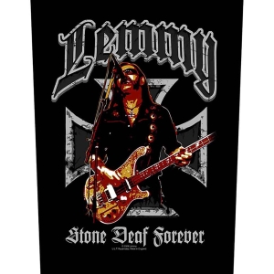 Lemmy - Stone Deaf Back Patch ryhmässä MERCHANDISE / Merch / Hårdrock @ Bengans Skivbutik AB (5538082)