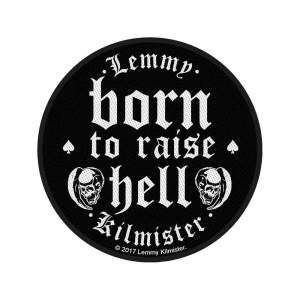 Lemmy - Born To Raise Hell Standard Patch ryhmässä MERCHANDISE / Merch / Hårdrock @ Bengans Skivbutik AB (5538084)