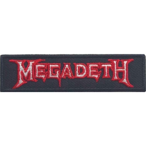 Megadeth - Logo Outline Woven Patch ryhmässä MERCHANDISE / Merch / Hårdrock @ Bengans Skivbutik AB (5538102)