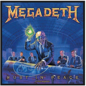 Megadeth - Rust In Peace Standard Patch ryhmässä MERCHANDISE / Merch / Hårdrock @ Bengans Skivbutik AB (5538112)