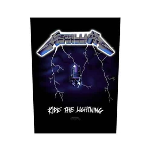 Metallica - Ride The Lightning Back Patch ryhmässä MERCHANDISE / Merch / Hårdrock @ Bengans Skivbutik AB (5538125)