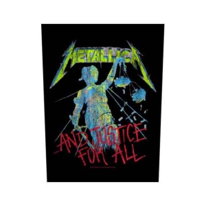 Metallica - And Justice For All Back Patch ryhmässä MERCHANDISE / Merch / Hårdrock @ Bengans Skivbutik AB (5538127)