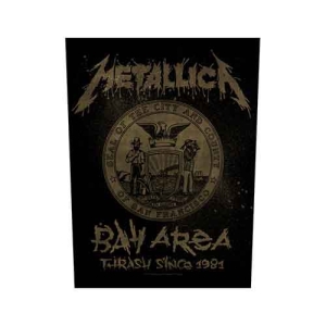 Metallica - Bay Area Thrash Back Patch ryhmässä MERCHANDISE / Merch / Hårdrock @ Bengans Skivbutik AB (5538130)