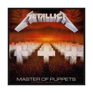 Metallica - Master Of Puppets Standard Patch ryhmässä MERCHANDISE / Merch / Hårdrock @ Bengans Skivbutik AB (5538144)