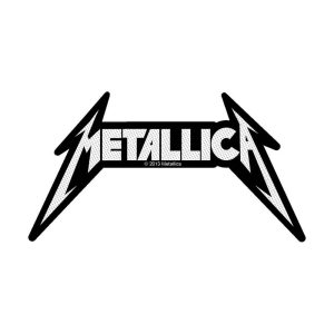 Metallica - Shaped Logo Standard Patch ryhmässä MERCHANDISE / Merch / Hårdrock @ Bengans Skivbutik AB (5538145)