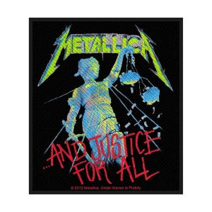 Metallica - And Justice For All Standard Patch ryhmässä MERCHANDISE / Merch / Hårdrock @ Bengans Skivbutik AB (5538148)