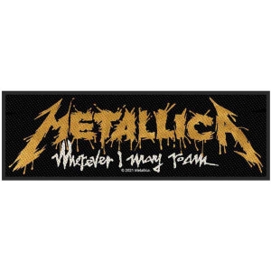 Metallica - Wherever I May Roam Logo Standard Patch ryhmässä MERCHANDISE / Merch / Hårdrock @ Bengans Skivbutik AB (5538159)