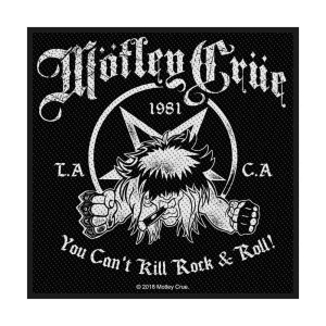 Motley Crue - You Can't Kill Rock N Roll Standard Patc ryhmässä MERCHANDISE / Merch / Hårdrock @ Bengans Skivbutik AB (5538176)