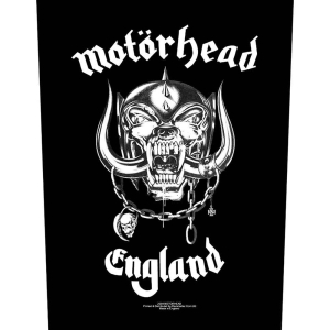 Motorhead - England Back Patch ryhmässä MERCHANDISE / Merch / Hårdrock @ Bengans Skivbutik AB (5538190)