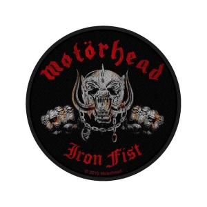 Motorhead - Iron Fist/Skull Standard Patch ryhmässä MERCHANDISE / Merch / Hårdrock @ Bengans Skivbutik AB (5538199)