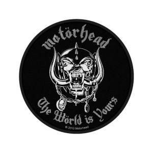 Motorhead - The World Is Yours Standard Patch ryhmässä MERCHANDISE / Merch / Hårdrock @ Bengans Skivbutik AB (5538200)