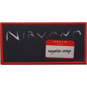 Nirvana - Negative Creep Printed Patch ryhmässä MERCHANDISE @ Bengans Skivbutik AB (5538218)