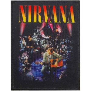 Nirvana - Unplugged Photo Printed Patch ryhmässä MERCHANDISE @ Bengans Skivbutik AB (5538224)