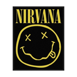 Nirvana - Smiley Standard Patch ryhmässä MERCHANDISE / Merch / Hårdrock @ Bengans Skivbutik AB (5538228)