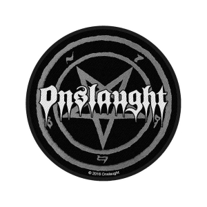 Onslaught - Pentagram Standard Patch ryhmässä MERCHANDISE / Merch / Hårdrock @ Bengans Skivbutik AB (5538233)