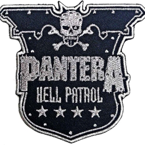 Pantera - Hell Patrol Woven Patch ryhmässä MERCHANDISE @ Bengans Skivbutik AB (5538245)